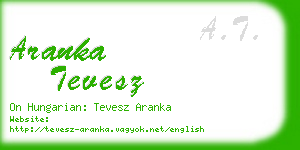 aranka tevesz business card